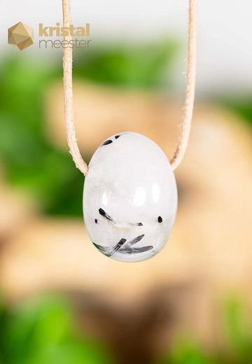 Toermalijnkwarts hanger, doorboord - nr. 2