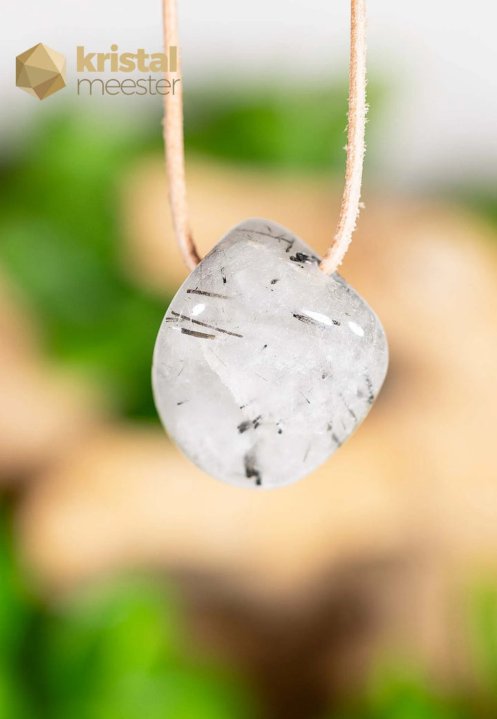 Toermalijnkwarts hanger, doorboord - nr. 4