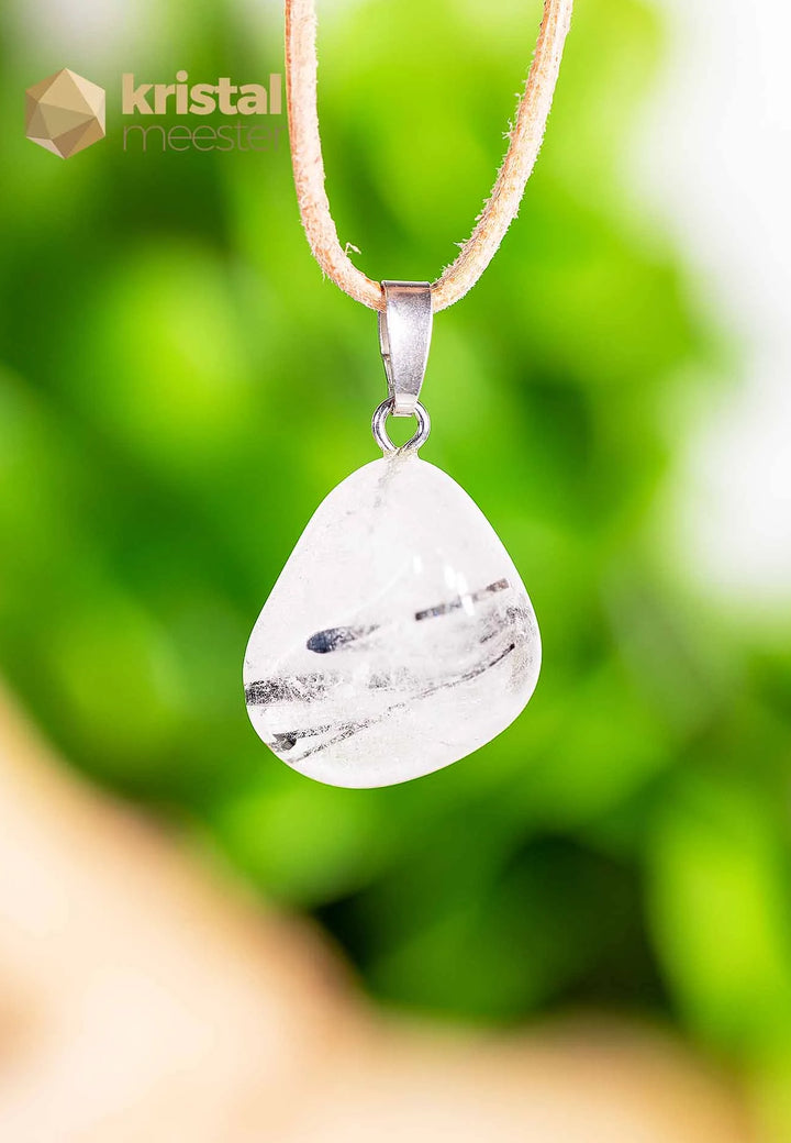 Tourmaline Quartz EX Pendant with silver loop - no. 5