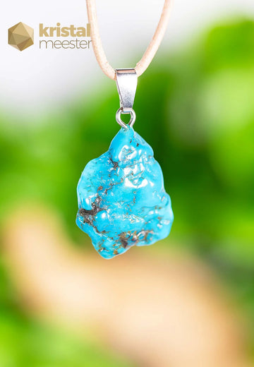 Turkoois hanger met zilver oog - nr. 4