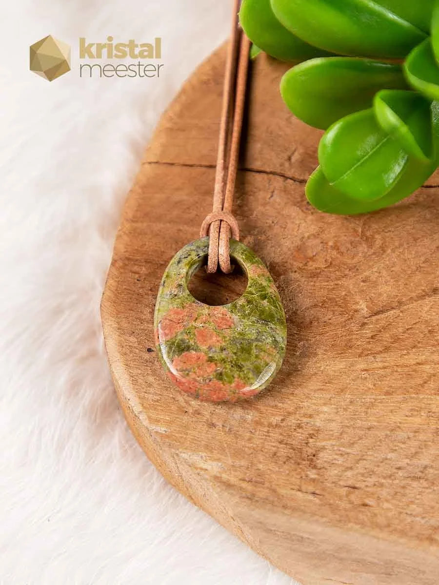 Unakite Donut Oval - 25 mm