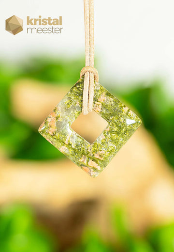 Unakite Donut, Square - 28 mm