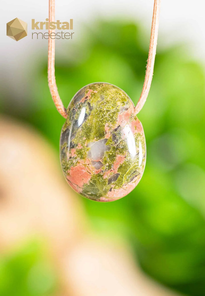 Unakite Pendant, drilled - no. 3