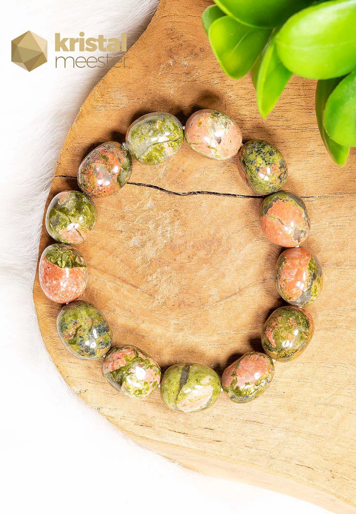 Unakite Nugget Bracelet