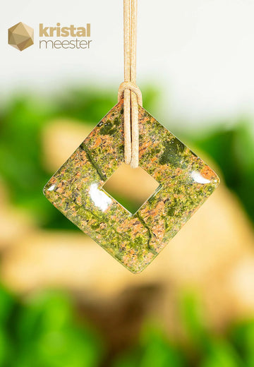 Unakite Donut, Square - 35 mm