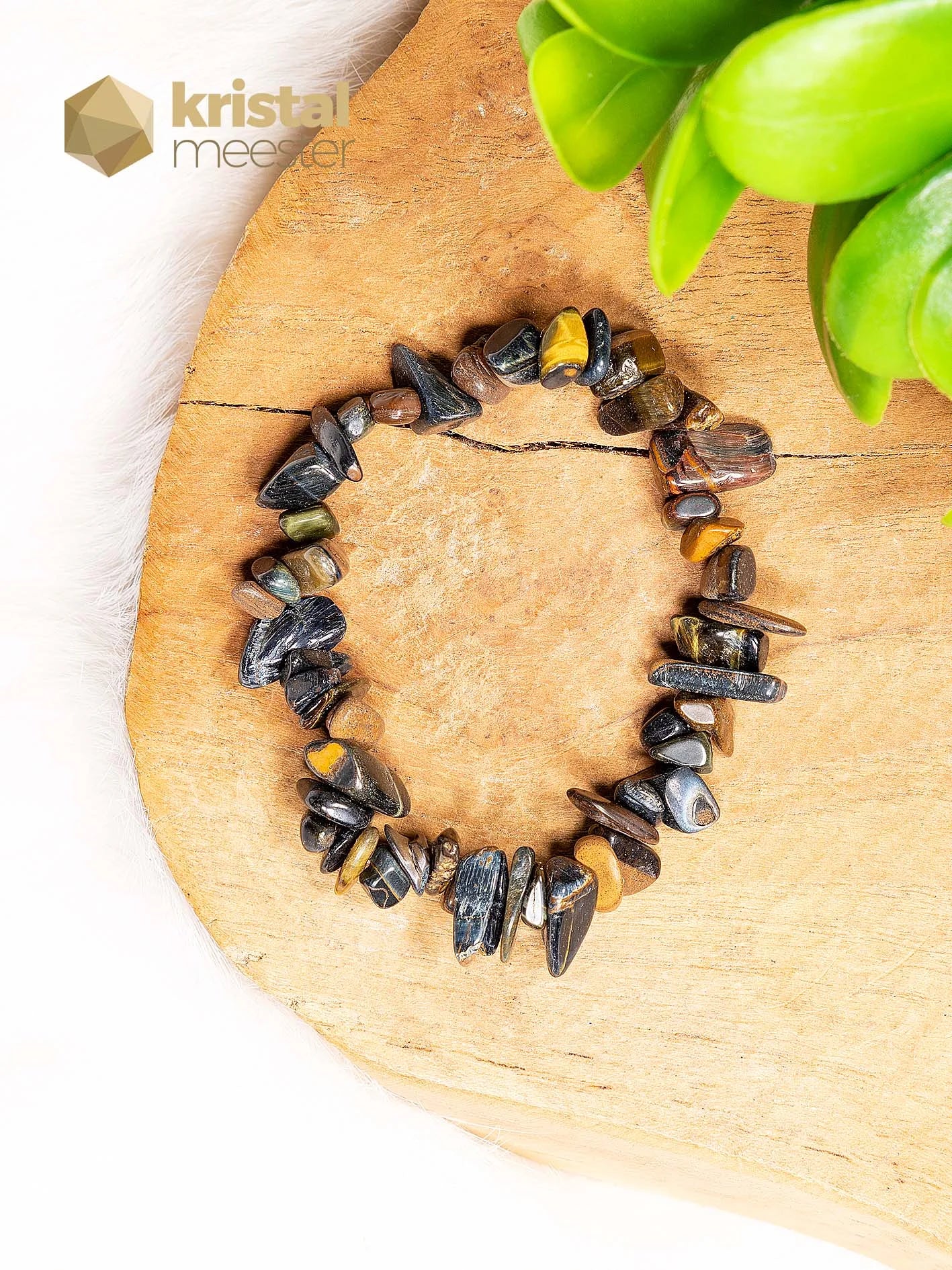 Falcon's Eye Chip Bracelet 