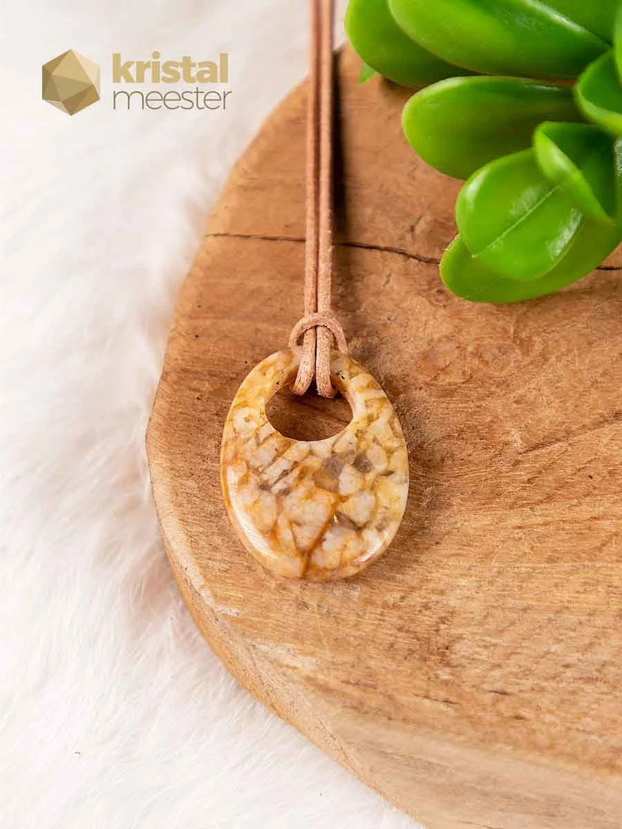 Feldspar Donut Oval - 25 mm