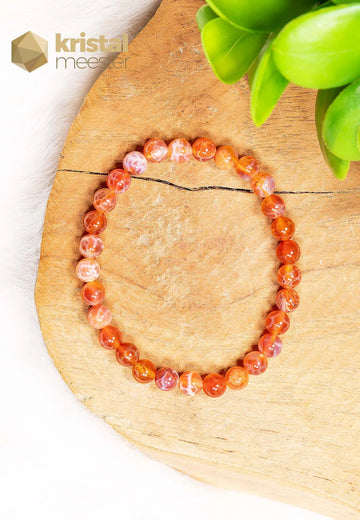 Vuuragaat Kogelarmband - 6 mm