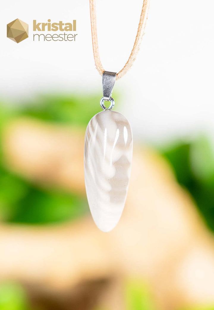 Vuursteen hanger met zilver oog - nr. 1