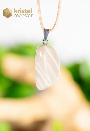 Flint pendant with silver loop - no. 2