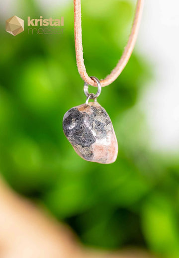 Wagnerite pendant with ring - no. 3