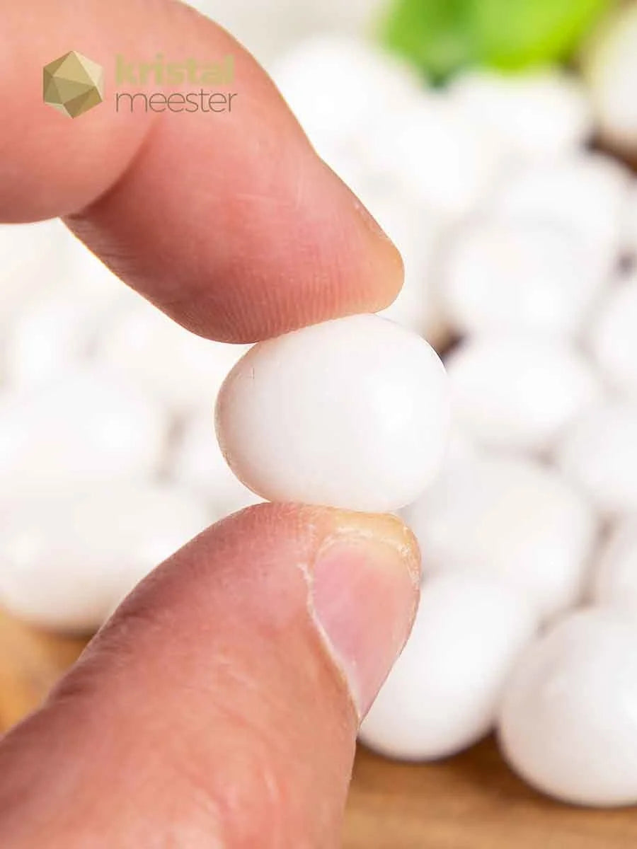 White Jade Tumbled Stones - size S