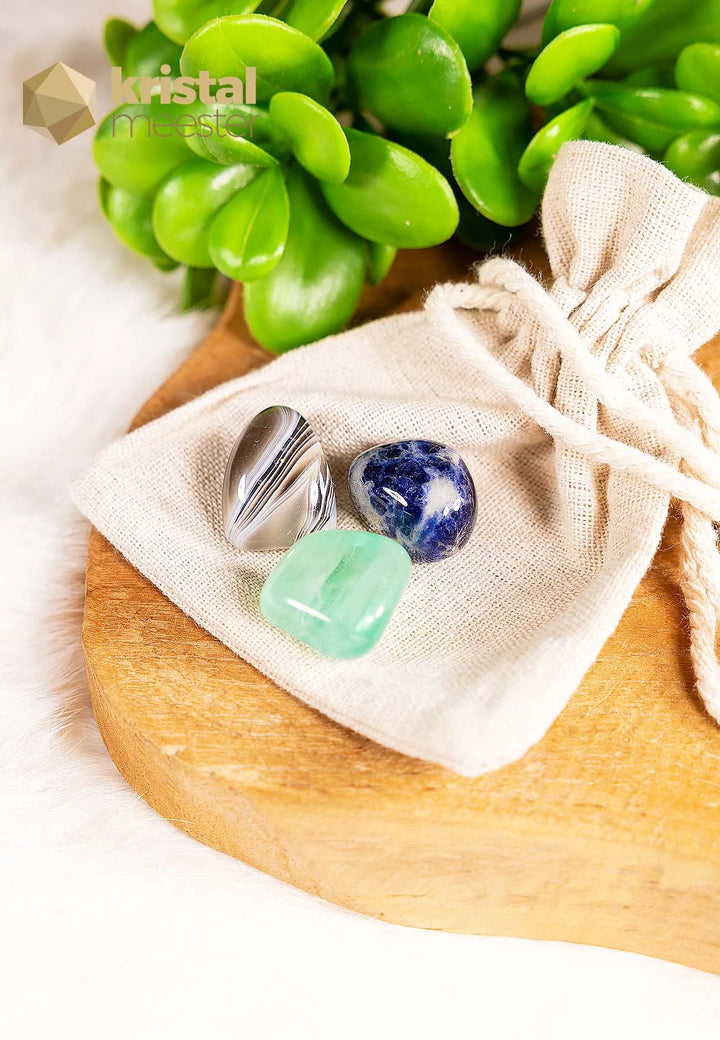 Edelstenensetje - Zakje vol examenstress