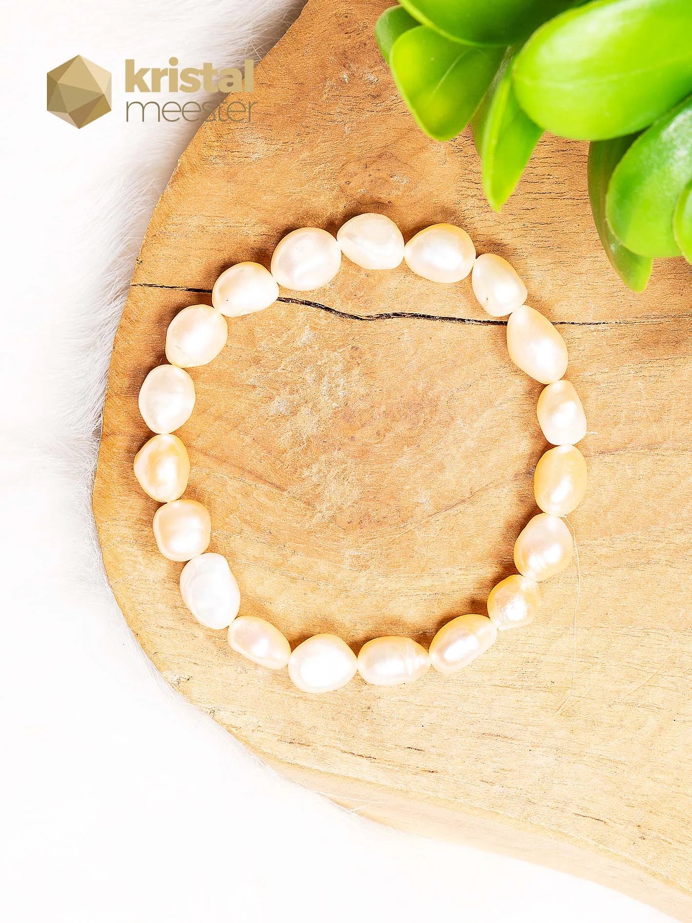 Zoetwater parel armband - mix - 10 mm