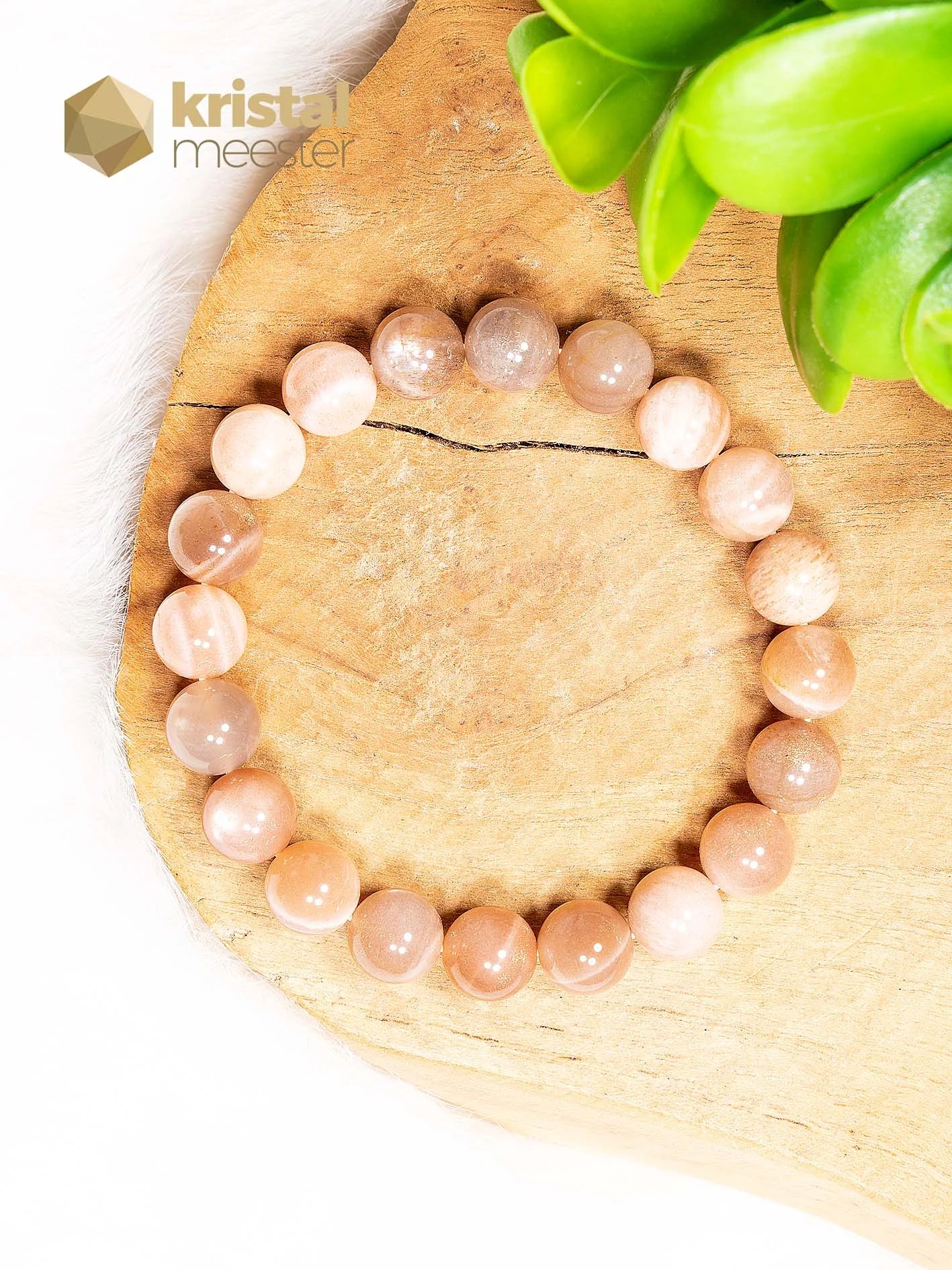 Zonnesteen Kogelarmband - 10 mm