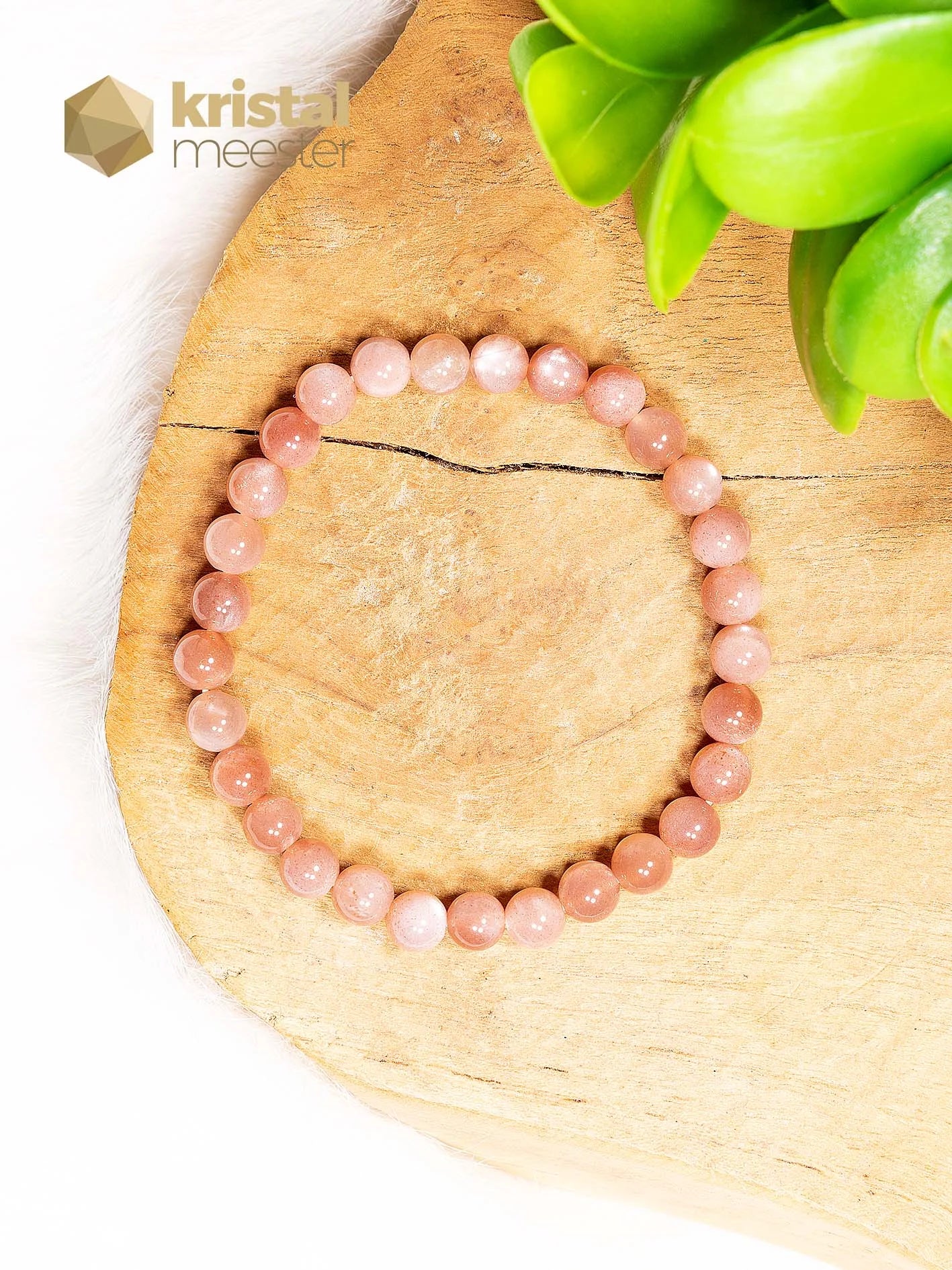 Sunstone Ball Bracelet - 6 mm