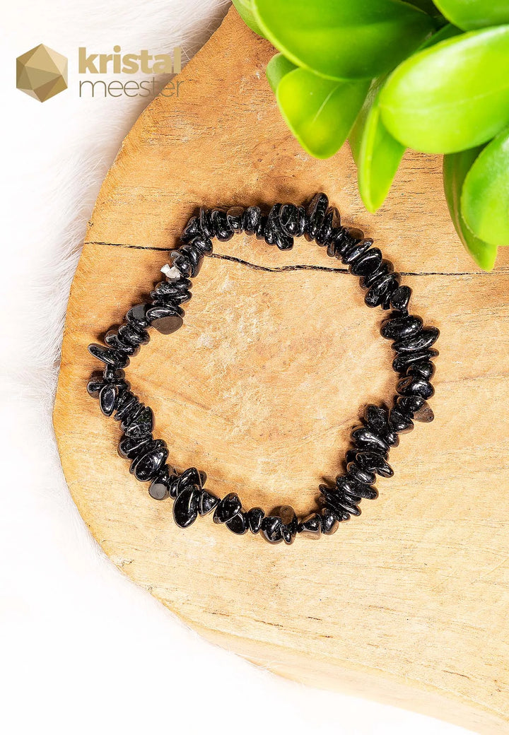 Black Tourmaline Chip Bracelet